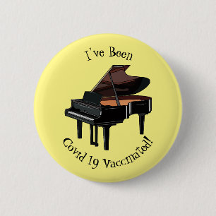Afbeelding van Piano-cartoon Ronde Button 5,7 Cm