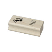 Afbeelding van Piano-cartoon Rubberstempel (Stempel)