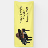 Afbeelding van Piano-cartoon Spandoek (Verticaal)