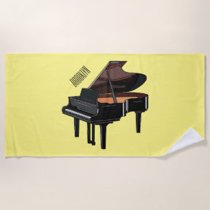 Afbeelding van Piano-cartoon Strandlaken