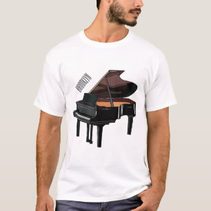 Afbeelding van Piano-cartoon T-shirt