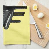 Afbeelding van Piano-cartoon Theedoek (Quarter Fold)