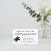 Afbeelding van Piano-cartoon Visitekaartje (Staand voorkant)