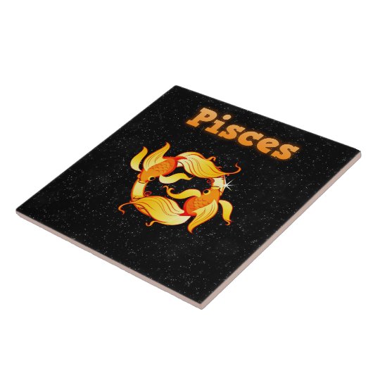 Afbeelding van pisces tegeltje (Zijkant)