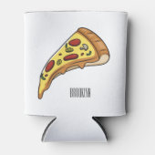 Afbeelding van Pizza cartoon Blikjeskoeler (Voorkant)