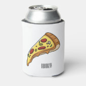 Afbeelding van Pizza cartoon Blikjeskoeler (Blikje Achterkant)