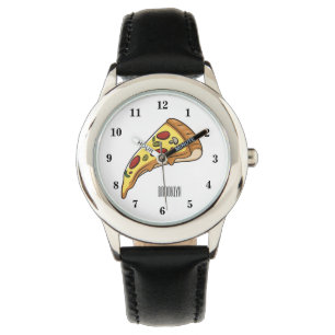Afbeelding van Pizza cartoon Horloge