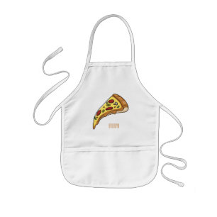 Afbeelding van Pizza cartoon Kinder Schort