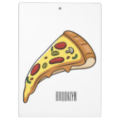 Afbeelding van Pizza cartoon Klembord (Achterkant)