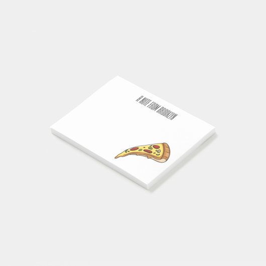 Afbeelding van Pizza cartoon Post-it® Notes (Schuin)