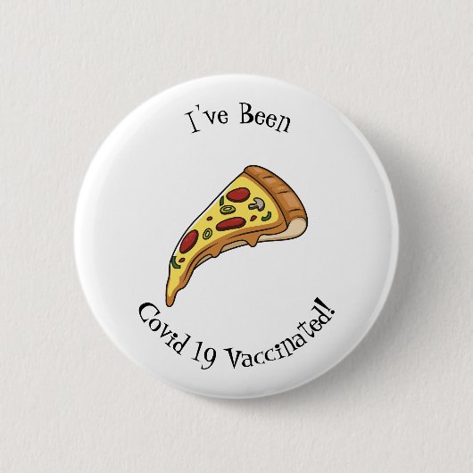 Afbeelding van Pizza cartoon Ronde Button 5,7 Cm (Voorkant)