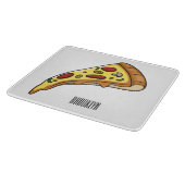 Afbeelding van Pizza cartoon Snijplank (Hoek)
