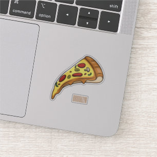 Afbeelding van Pizza cartoon Sticker