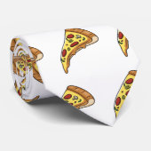 Afbeelding van Pizza cartoon Stropdas (Opgerold)