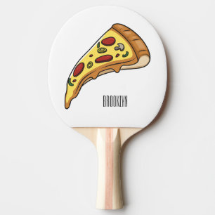 Afbeelding van Pizza cartoon Tafeltennisbatje