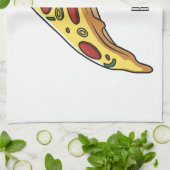 Afbeelding van Pizza cartoon Theedoek (Gevouwen)