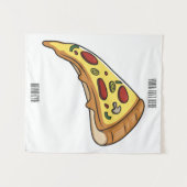 Afbeelding van Pizza cartoon Wandkleed (Voorkant (horizontaal))