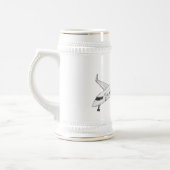 Afbeelding van privé-jet cartoon bierpul (Links)