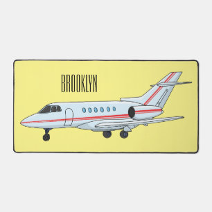 Afbeelding van privé-jet cartoon bureaumat