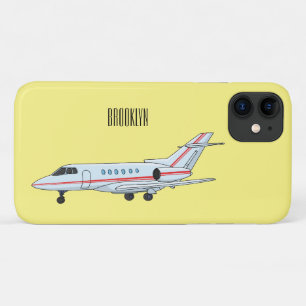 Afbeelding van privé-jet cartoon iPhone 11 hoesje