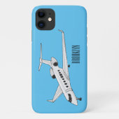 Afbeelding van privé-jet cartoon Case-Mate iPhone case (Achterkant)