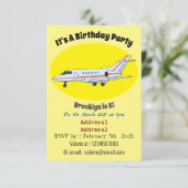 Afbeelding van privé-jet cartoon kaart (Staand voorkant)