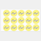 Afbeelding van privé-jet cartoon labels (Vel)