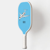 Afbeelding van privé-jet cartoon pickleball paddle (Links)