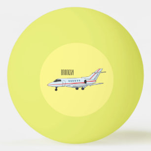 Afbeelding van privé-jet cartoon pingpongballen