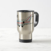 Afbeelding van privé-jet cartoon reisbeker (Voorkant rechts)