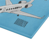 Afbeelding van privé-jet cartoon snijplank (Hoek)