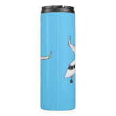 Afbeelding van privé-jet cartoon thermosbeker (Achterkant)