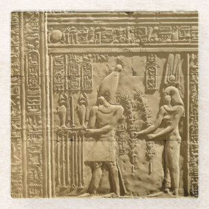 Afbeelding van Ptolemy VIII Euergetes II Glazen Onderzetter