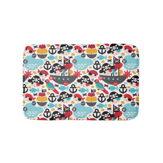 Afbeelding van retropiraten badmat (Voorkant)