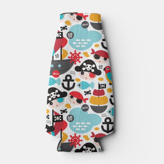 Afbeelding van retropiraten flesjeskoeler (Voorkant)