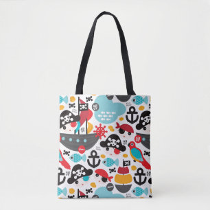 Afbeelding van retropiraten tote bag