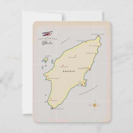 Afbeelding van Rhodes. (Achterkant)