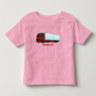Afbeelding van rode vrachtwagen kinder shirts
