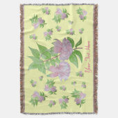 afbeelding van roze bloemen deken (Voorkant Verticaal)