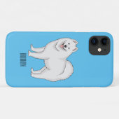 Afbeelding van Samoyed cartoon Case-Mate iPhone Case (Achterkant (horizontaal))