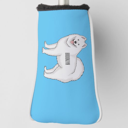 Afbeelding van Samoyed cartoon Golfheadcover (Draai 90)