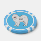 Afbeelding van Samoyed cartoon Poker Chips (Enkel)