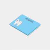 Afbeelding van Samoyed cartoon Post-it® Notes (Schuin)