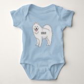 Afbeelding van Samoyed cartoon Romper (Voorkant)