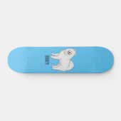 Afbeelding van Samoyed cartoon Skateboard (Horizontaal)