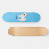 Afbeelding van Samoyed cartoon Skateboard (Horizontaal)
