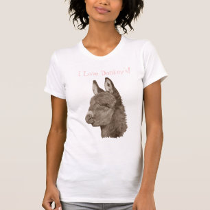 afbeelding van schattige ezel t-shirt