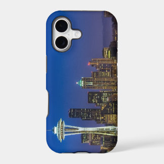 Afbeelding van Seattle Skyline in de ochtenduren.