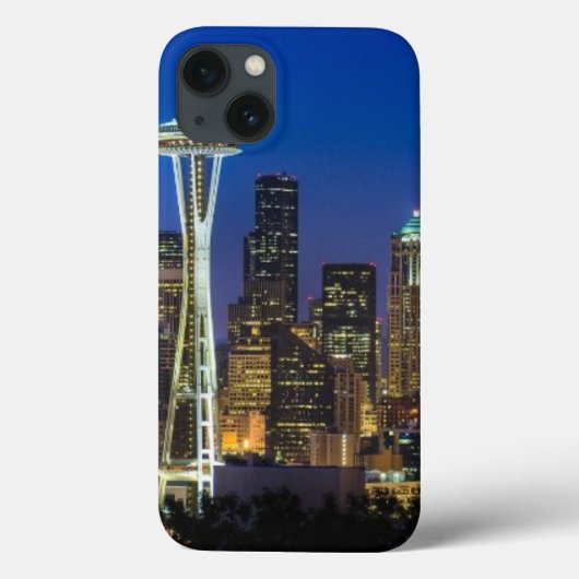 Afbeelding van Seattle Skyline in de ochtenduren. Case-Mate iPhone Case (Achterkant)