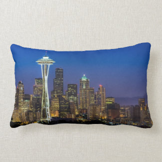 Afbeelding van Seattle Skyline in de ochtenduren. Kussen